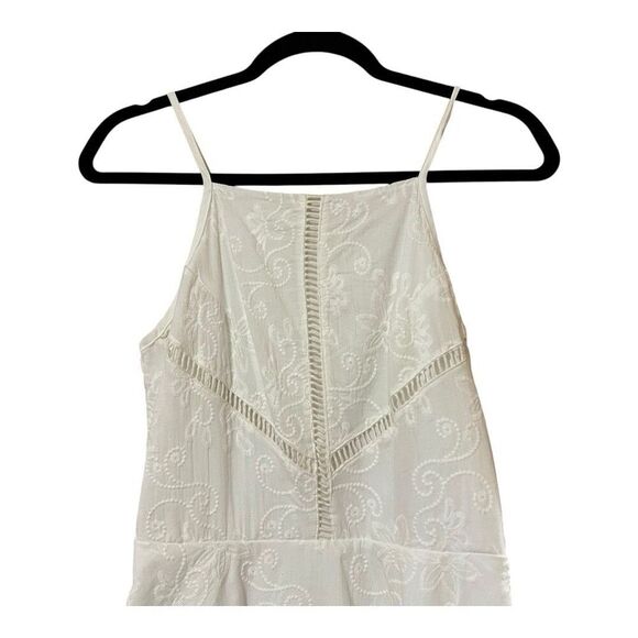 Altard State Womens Size Small White Embroidered Asymmetric Fit Flare Dress New - Picture 2 of 5